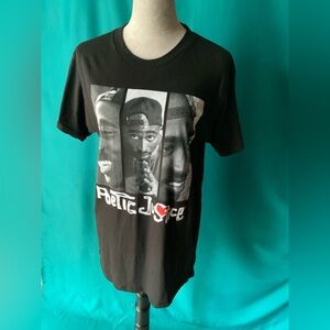 Poetic Justice Black Graphic Tee by Philcos, Size Men’s Medium, NWOT
